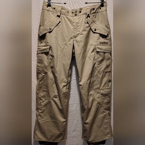 Burton Men's Elite Cargo Ski Snowboard Layered 7 Pocket Pants Size Medium